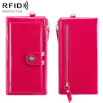 3506 Oil Wax Vintage Texture RFID Anti-Smagnetizzazione Portafoglio da donna