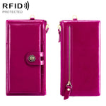 3506 Oil Wax Vintage Texture RFID Anti-Smagnetizzazione Portafoglio da donna