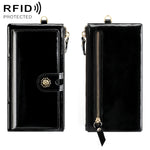 3506 Oil Wax Vintage Texture RFID Anti-Smagnetizzazione Portafoglio da donna
