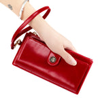 3506 Oil Wax Vintage Texture RFID Anti-Smagnetizzazione Portafoglio da donna