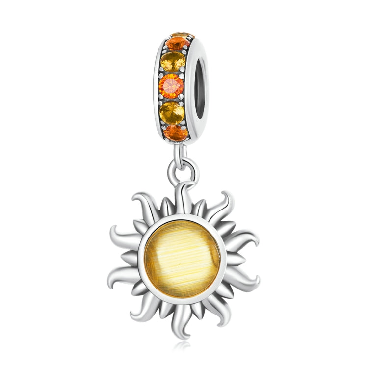 Accessori per collana braccialetto fai-da-te con ciondolo piccolo sole in argento sterling S925, Little Sun