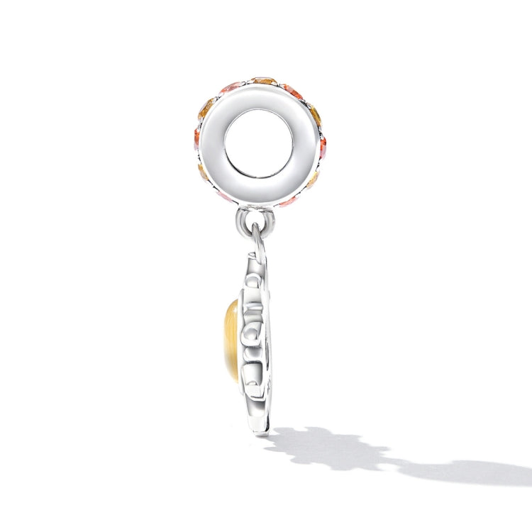 Accessori per collana braccialetto fai-da-te con ciondolo piccolo sole in argento sterling S925, Little Sun