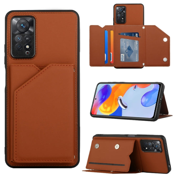 Skin Feel Custodia per telefono PU + TPU + PC, For OPPO Reno7 5G, For OPPO Reno7 Pro 5G, For Xiaomi Redmi Note 11 Pro Global, For Xiaomi Redmi Note 11S/11 4G Global