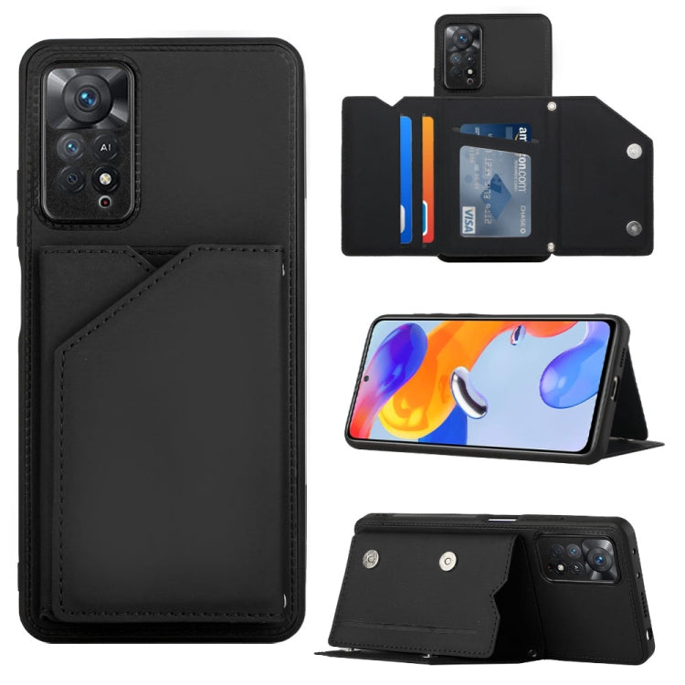 Skin Feel Custodia per telefono PU + TPU + PC, For OPPO Reno7 5G, For OPPO Reno7 Pro 5G, For Xiaomi Redmi Note 11 Pro Global, For Xiaomi Redmi Note 11S/11 4G Global