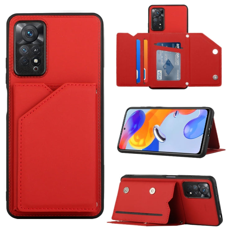 Skin Feel Custodia per telefono PU + TPU + PC, For OPPO Reno7 5G, For OPPO Reno7 Pro 5G, For Xiaomi Redmi Note 11 Pro Global, For Xiaomi Redmi Note 11S/11 4G Global