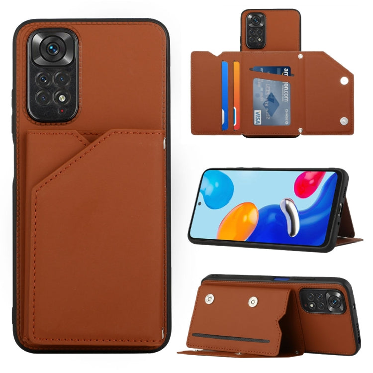 Skin Feel Custodia per telefono PU + TPU + PC, For OPPO Reno7 5G, For OPPO Reno7 Pro 5G, For Xiaomi Redmi Note 11 Pro Global, For Xiaomi Redmi Note 11S/11 4G Global