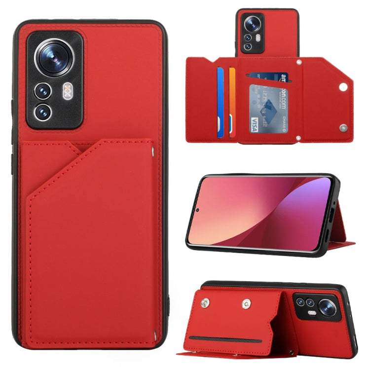 Skin Feel Custodia per telefono PU + TPU + PC, For Samsung Galaxy A73 5G, For Xiaomi 12, For Xiaomi 12 Pro