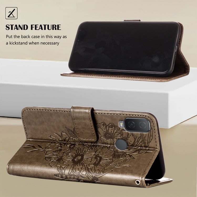 Custodia per telefono in pelle con farfalla goffrata, For Alcatel 1L 2021, For Google Pixel 6a 5G, For Google Pixel 7 5G