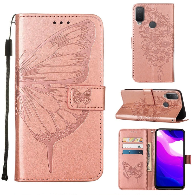 Custodia per telefono in pelle con farfalla goffrata, For Alcatel 1L 2021, For Google Pixel 6a 5G, For Google Pixel 7 5G