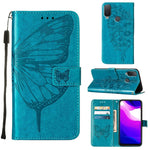 Custodia per telefono in pelle con farfalla goffrata, For Alcatel 1L 2021, For Google Pixel 6a 5G, For Google Pixel 7 5G