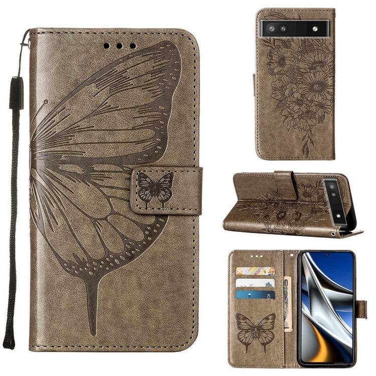 Custodia per telefono in pelle con farfalla goffrata, For Alcatel 1L 2021, For Google Pixel 6a 5G, For Google Pixel 7 5G