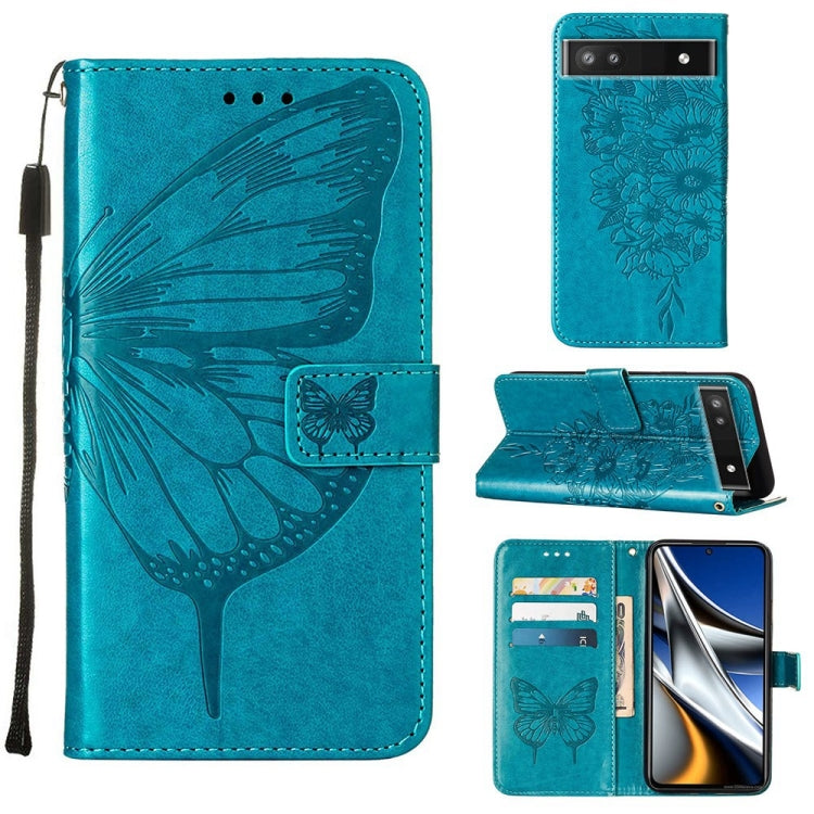 Custodia per telefono in pelle con farfalla goffrata, For Alcatel 1L 2021, For Google Pixel 6a 5G, For Google Pixel 7 5G