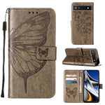 Custodia per telefono in pelle con farfalla goffrata, For Alcatel 1L 2021, For Google Pixel 6a 5G, For Google Pixel 7 5G