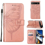 Custodia per telefono in pelle con farfalla goffrata, For Alcatel 1L 2021, For Google Pixel 6a 5G, For Google Pixel 7 5G
