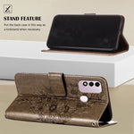 Custodia per telefono in pelle con farfalla goffrata, For Itel P37 / Vision 2s