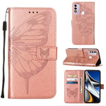 Custodia per telefono in pelle con farfalla goffrata, For Itel P37 / Vision 2s