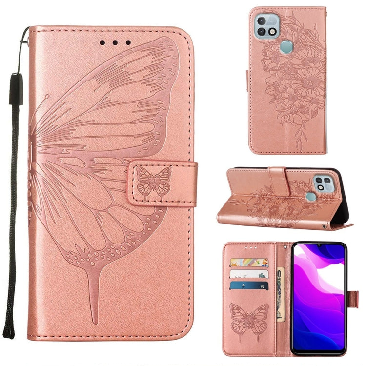 Custodia per telefono in pelle con farfalla goffrata, For Infinix Hot 10i / Smart 5 Pro, For Infinix Hot 11s, For Infinix Hot 11s NFC