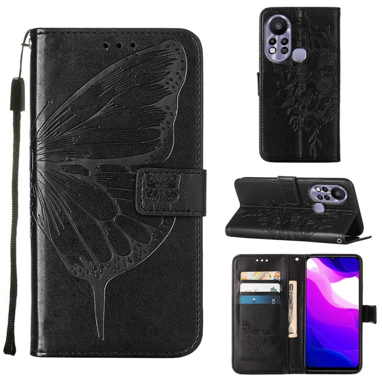Custodia per telefono in pelle con farfalla goffrata, For Infinix Hot 10i / Smart 5 Pro, For Infinix Hot 11s, For Infinix Hot 11s NFC
