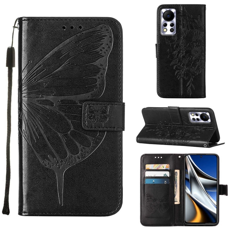 Custodia per telefono in pelle con farfalla goffrata, For Infinix Hot 10i / Smart 5 Pro, For Infinix Hot 11s, For Infinix Hot 11s NFC