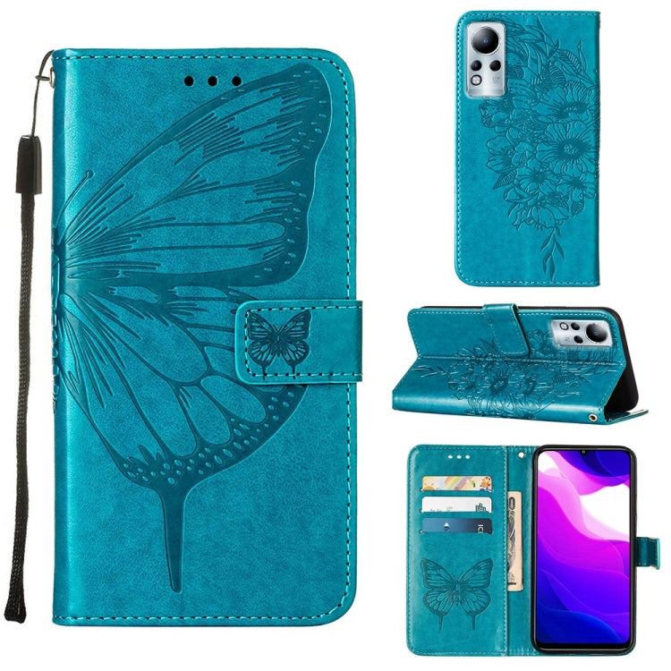Custodia per telefono in pelle con farfalla goffrata, For Infinix Note 11, For Infinix Note 11i, For Infinix Note 11S / Note 11 Pro
