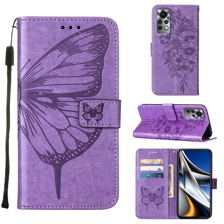 Custodia per telefono in pelle con farfalla goffrata, For Infinix Note 11, For Infinix Note 11i, For Infinix Note 11S / Note 11 Pro
