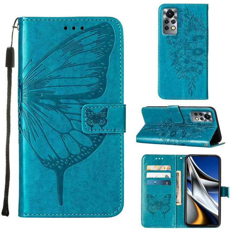 Custodia per telefono in pelle con farfalla goffrata, For Infinix Note 11, For Infinix Note 11i, For Infinix Note 11S / Note 11 Pro