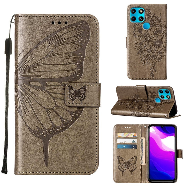 Custodia per telefono in pelle con farfalla goffrata, For Infinix Smart 6, For Infinix Zero X Neo, For Infinix Zero X / Zero X Pro
