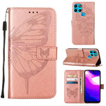 Custodia per telefono in pelle con farfalla goffrata, For Infinix Smart 6, For Infinix Zero X Neo, For Infinix Zero X / Zero X Pro