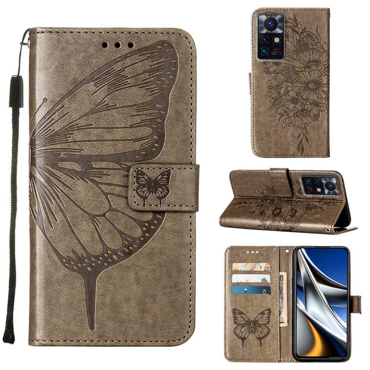 Custodia per telefono in pelle con farfalla goffrata, For Infinix Smart 6, For Infinix Zero X Neo, For Infinix Zero X / Zero X Pro