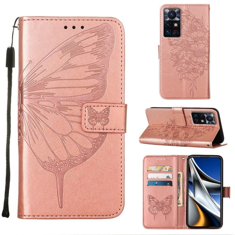 Custodia per telefono in pelle con farfalla goffrata, For Infinix Smart 6, For Infinix Zero X Neo, For Infinix Zero X / Zero X Pro