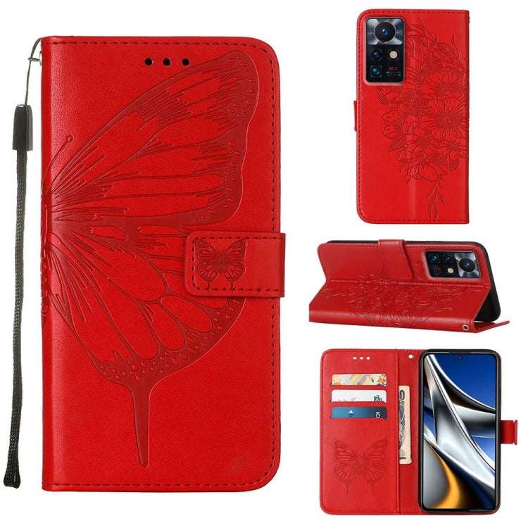 Custodia per telefono in pelle con farfalla goffrata, For Infinix Smart 6, For Infinix Zero X Neo, For Infinix Zero X / Zero X Pro
