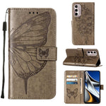 Custodia per telefono in pelle con farfalla goffrata, For Motorola Moto G Stylus 4G 2022, For Motorola Moto G22