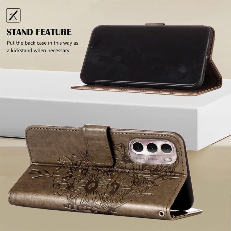 Custodia per telefono in pelle con farfalla goffrata, For Motorola Moto G Stylus 4G 2022, For Motorola Moto G22
