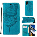 Custodia per telefono in pelle con farfalla goffrata, For Motorola Moto G Stylus 4G 2022, For Motorola Moto G22