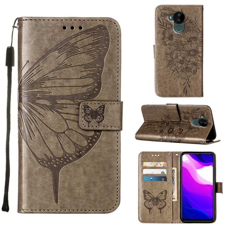 Custodia per telefono in pelle con farfalla goffrata, For Nokia C30, For Nokia G21 / G11, For Nokia G300