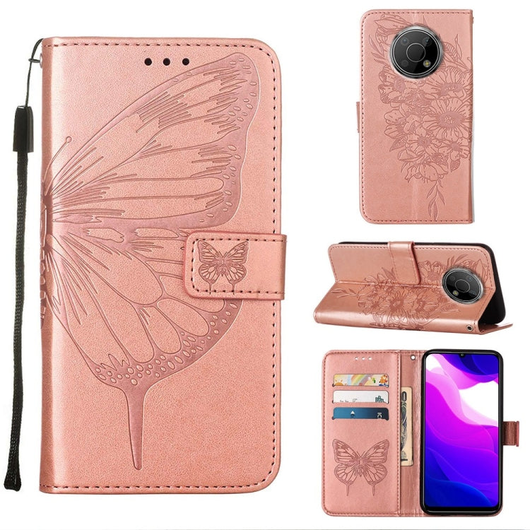 Custodia per telefono in pelle con farfalla goffrata, For Nokia C30, For Nokia G21 / G11, For Nokia G300