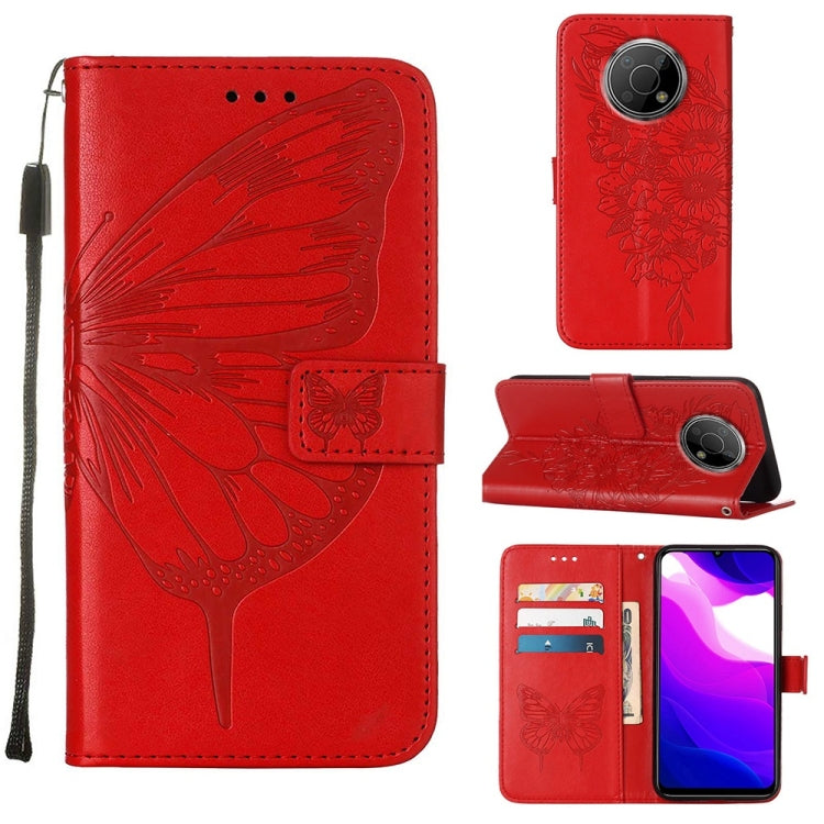 Custodia per telefono in pelle con farfalla goffrata, For Nokia C30, For Nokia G21 / G11, For Nokia G300