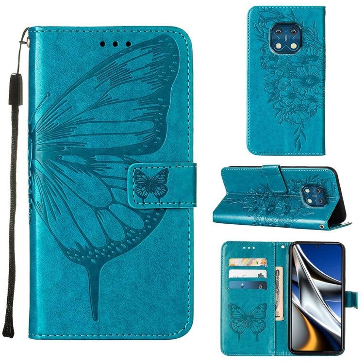 Custodia per telefono in pelle con farfalla goffrata, For Nokia XR20
