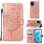 Custodia per telefono in pelle con farfalla goffrata, For OPPO A55s 5G Global, For OPPO Find X5, For OPPO Find X5 Pro
