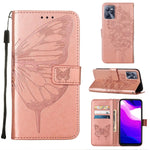 Custodia per telefono in pelle con farfalla goffrata, For OPPO K9X 5G, For OPPO Realme C35, For OPPO Realme GT2 Pro