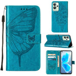 Custodia per telefono in pelle con farfalla goffrata, For OPPO K9X 5G, For OPPO Realme C35, For OPPO Realme GT2 Pro
