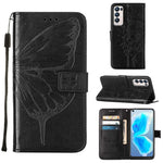 Custodia per telefono in pelle con farfalla goffrata, For OPPO Reno5 Pro+ 5G/Find X3 Neo, For OPPO Reno7 5G Global/Find X5 Lite, For OPPO Realme 9 Pro+ 5G