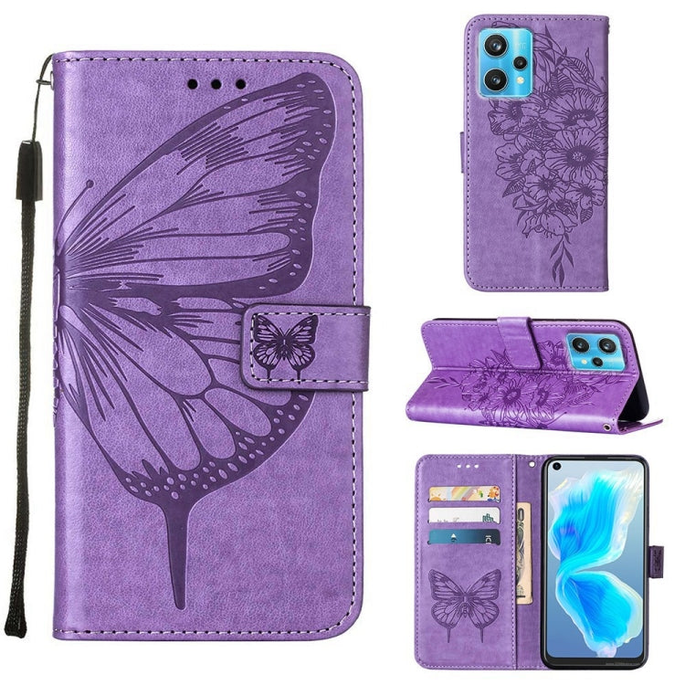 Custodia per telefono in pelle con farfalla goffrata, For OPPO Reno5 Pro+ 5G/Find X3 Neo, For OPPO Reno7 5G Global/Find X5 Lite, For OPPO Realme 9 Pro+ 5G