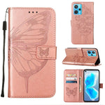 Custodia per telefono in pelle con farfalla goffrata, For OPPO Reno5 Pro+ 5G/Find X3 Neo, For OPPO Reno7 5G Global/Find X5 Lite, For OPPO Realme 9 Pro+ 5G