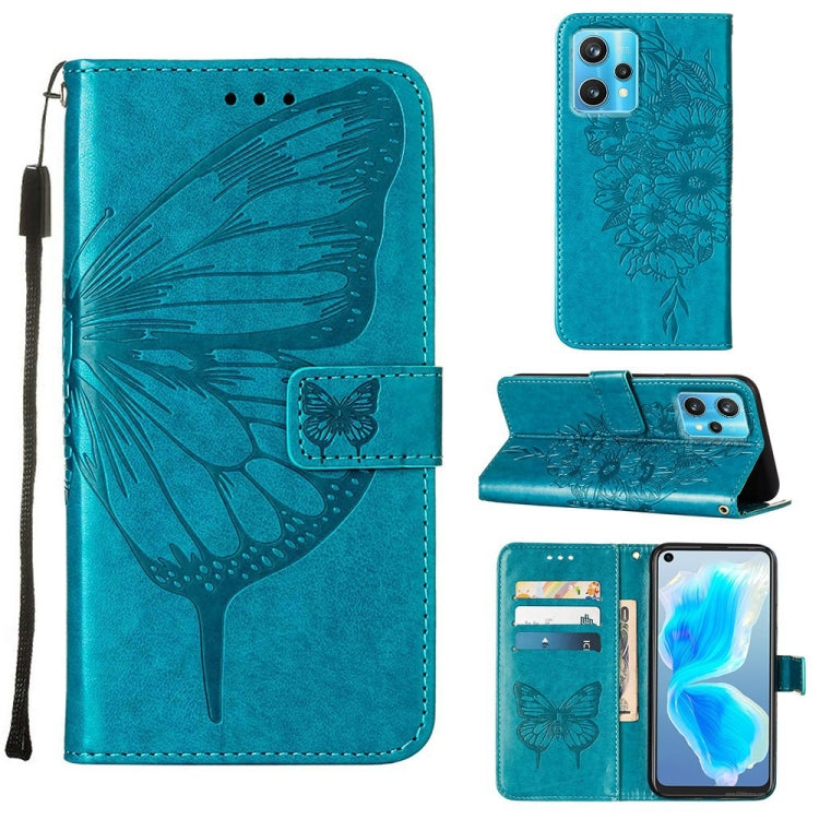 Custodia per telefono in pelle con farfalla goffrata, For OPPO Reno5 Pro+ 5G/Find X3 Neo, For OPPO Reno7 5G Global/Find X5 Lite, For OPPO Realme 9 Pro+ 5G