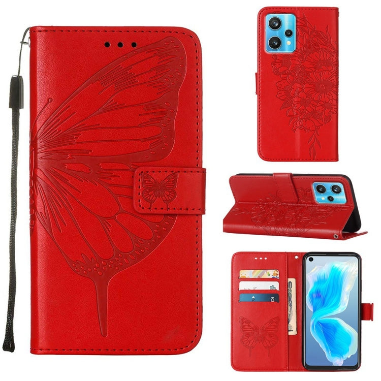 Custodia per telefono in pelle con farfalla goffrata, For OPPO Reno5 Pro+ 5G/Find X3 Neo, For OPPO Reno7 5G Global/Find X5 Lite, For OPPO Realme 9 Pro+ 5G