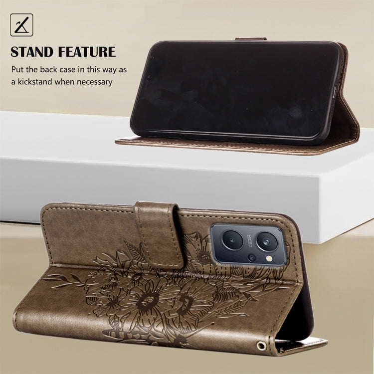 Custodia per telefono in pelle con farfalla goffrata, For OPPO Realme 9i, For OPPO Realme GT Neo3, For OPPO Reno5 Pro 5G