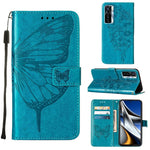Custodia per telefono in pelle con farfalla goffrata, For Tecno Camon 17 Pro, For Tecno Camon 18 Premier, For Tecno Camon 18i