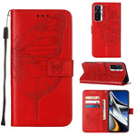 Custodia per telefono in pelle con farfalla goffrata, For Tecno Camon 17 Pro, For Tecno Camon 18 Premier, For Tecno Camon 18i