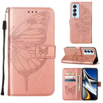 Custodia per telefono in pelle con farfalla goffrata, For Tecno Camon 17 Pro, For Tecno Camon 18 Premier, For Tecno Camon 18i